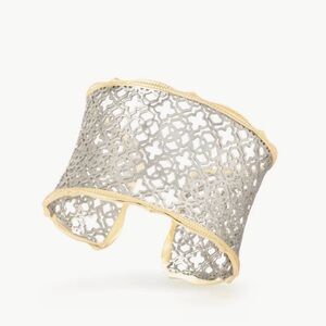 Kendra Scott Silver and Gold Filigree Bracelet